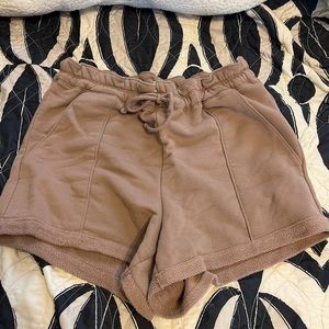 Abercrombie & Fitch fleece paper bag shorts